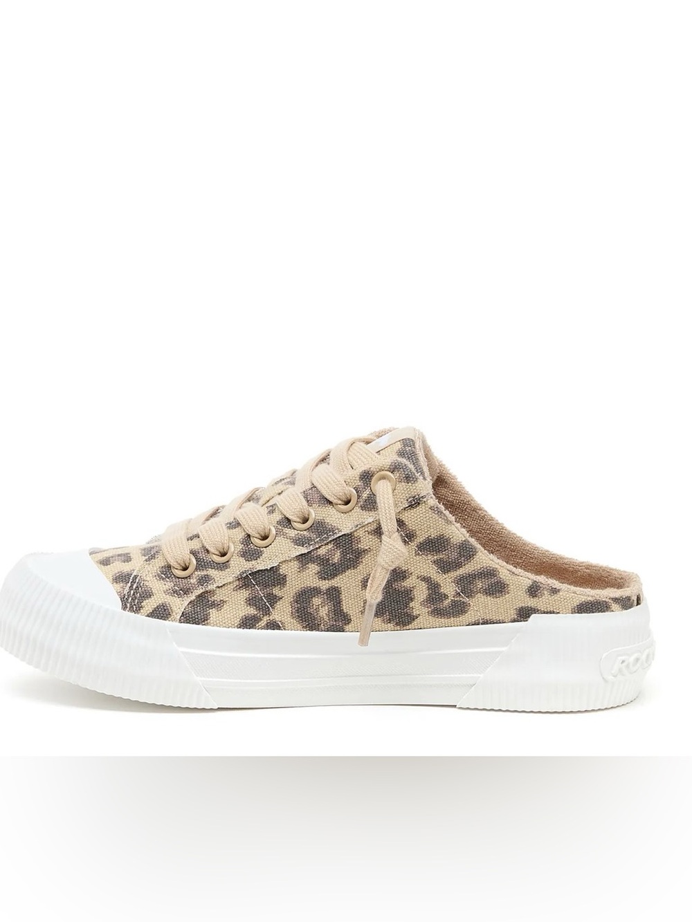 Rocket Dog Beige Leopard Print Slip-On Sneakers mules